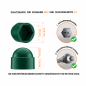 Cache-écrous M12 et clé de 19 en couleur vert Cache-écrou M12 clé de 19 vert 10 ans de garantie!