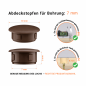 Bouchon pour trou 10x7 mm Brun, 10 ans de garantie!