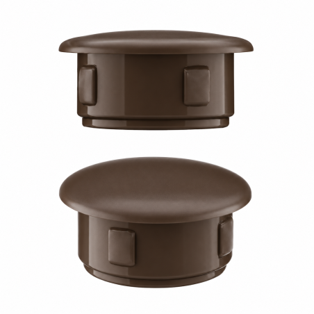 Bouchon pour trou 13x10 mm Brun, 10 ans de garantie!