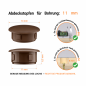 Bouchon pour trou 14x11 mm Brun, 10 ans de garantie!