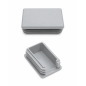 Embout lamellaire rectangulaire avec découpe et pliage pour poteaux de clôture 60x40 mm bouchon rectangulaire à lamelles EMFA Gm