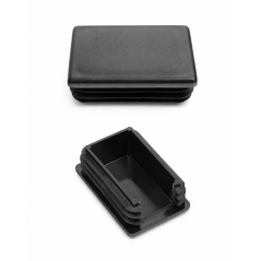 Embout lamellaire rectangulaire avec découpe et pliage pour poteaux de clôture 60x40 mm bouchon rectangulaire à lamelles EMFA Gm