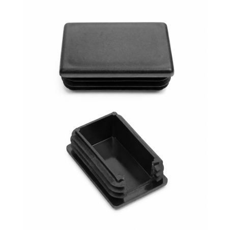 Embout lamellaire rectangulaire avec découpe et pliage pour poteaux de clôture 60x40 mm bouchon rectangulaire à lamelles EMFA Gm