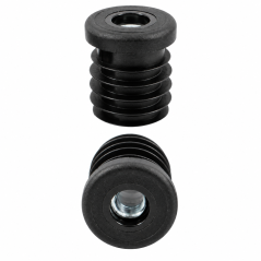 Embout rond pour tube avec insert fileté métallique 30 mm M8 insert fileté pour tube 30 EMFA GmbH