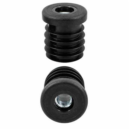 Embout rond pour tube avec insert fileté métallique 30 mm M8 Noir Embout rond pour tube avec insert fileté métallique 30 mm M8 insert fileté pour tube 30 EMFA GmbH