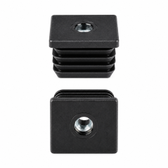 Embout carré avec insert fileté métallique 50x50 mm M10 bouchon carré taraudé 50 EMFA GmbH