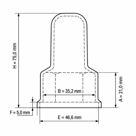 Cache-écrou et vis allongé avec logement pour rondelle en PE M24 H70 Gris Cache-écrou et vis allongé avec logement pour rondelle en PE M24 H70 capuchon de vis M24 EMFA GmbH