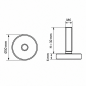 Pied réglable Ø30 M6x30 Noir Pied réglable Ø30 M6x30 vérin réglable Ø M6x30 EMFA GmbH