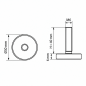 Pied réglable Ø30 M6x40 vérin réglable Ø M6x40 EMFA GmbH
