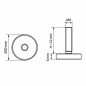 Pied réglable Ø30 M8x10 vérin réglable Ø M8x10 EMFA GmbH