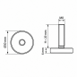Pied réglable Ø30 M8x20 vérin réglable Ø M8x20 EMFA GmbH