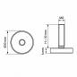 Pied réglable Ø30 M8x30 Noir Pied réglable Ø30 M8x30 vérin réglable Ø M8x30 EMFA GmbH