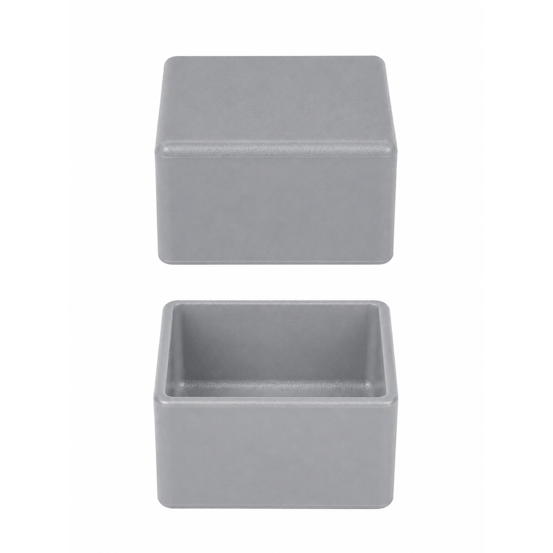 Embout extérieur pour profils photovoltaïques 40x40 mm Gris