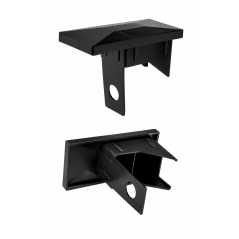 Bouchon intérieur rectangulaire pour poteau de clôture avec perçage 40x60 mm capuchon EMFA GmbH