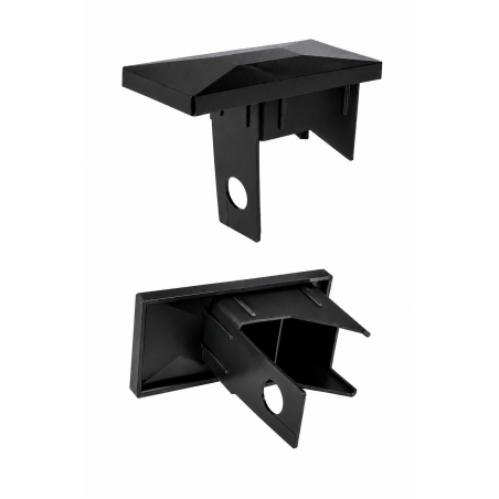 Bouchon intérieur rectangulaire pour poteau de clôture avec perçage 40x60 mm capuchon EMFA GmbH
