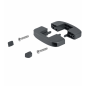 Collier intermédiaire en plastique pour panneaux rigides 40x60 mm Anthracite Collier intermédiaire en plastique pour panneaux rigides 40x60 mm bride EMFA GmbH