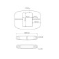 Collier intermédiaire en plastique pour panneaux rigides 40x60 mm Anthracite Collier intermédiaire en plastique pour panneaux rigides 40x60 mm bride EMFA GmbH
