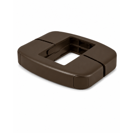 Collier intermédiaire en plastique pour panneaux rigides 40x60 mm Marron Collier intermédiaire en plastique pour panneaux rigides 40x60 mm bride EMFA GmbH
