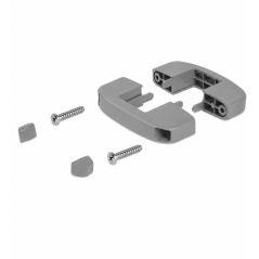 Collier intermédiaire en plastique pour panneaux rigides 40x60 mm Gris
