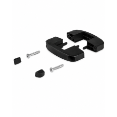 Collier intermédiaire en plastique pour panneaux rigides 40x60 mm Noir