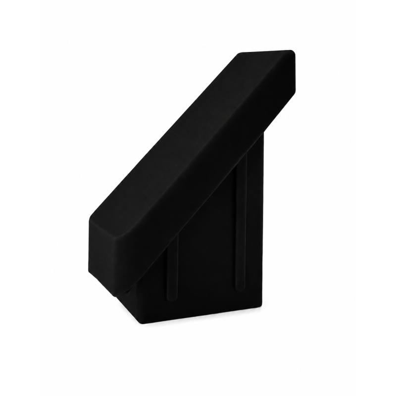 Embout intérieur incliné 45° pour poteaux de clôture 80x80 mm Noir Embout intérieur incliné 45° pour poteaux de clôture 80x80 mm Noir