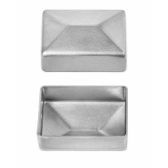 Embout extérieur rectangulaire en acier brut 30x50 mm chapeau EMFA GmbH