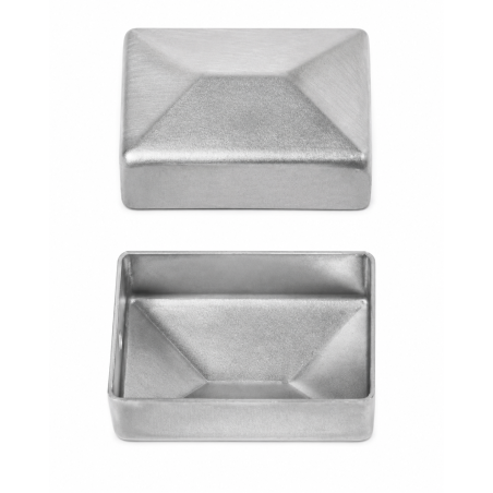 Embout extérieur rectangulaire en acier brut 30x50 mm chapeau EMFA GmbH