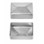 Embout extérieur rectangulaire en acier brut 30x50 mm chapeau EMFA GmbH