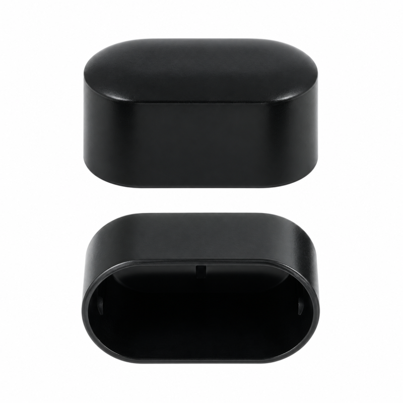 Embout pour tube ovale 20x38 mm Noir
