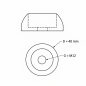Cache-vis sphérique plat pour aires de jeux M12 capuchon cache-vis plat M12 EMFA GmbH