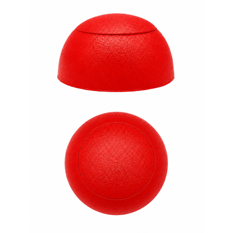 Cache-vis sphérique plat pour aires de jeux M6 Rouge Cache-vis sphérique plat pour aires de jeux M6 Rouge