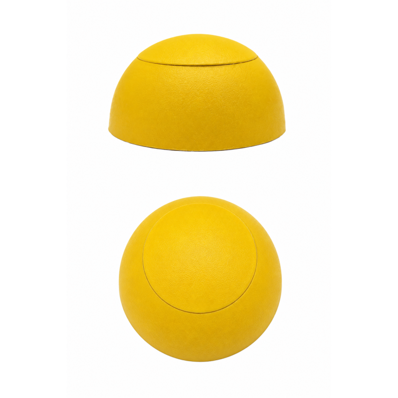 Cache-vis sphérique plat pour aires de jeux M8 Jaune Cache-vis sphérique plat pour aires de jeux M8 Jaune
