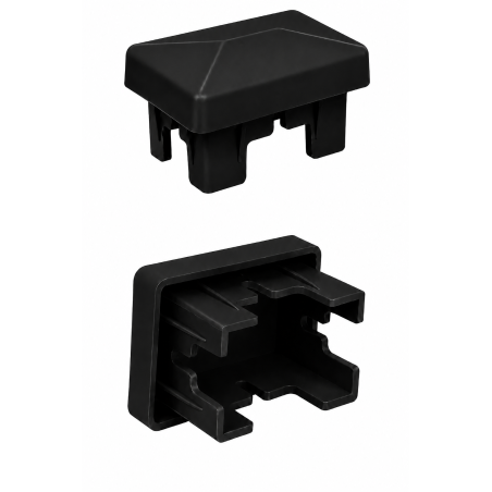 Bouchon intérieur rectangulaire pour poteau de clôture 40x60 mm Noir Bouchon intérieur rectangulaire pour poteau de clôture 40x60 mm capuchon EMFA GmbH