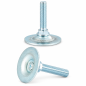 Pied réglable articulé métallique M10x40 - FI30 Argent Pied réglable articulé métallique M10x40 - FI30 vérin EMFA GmbH