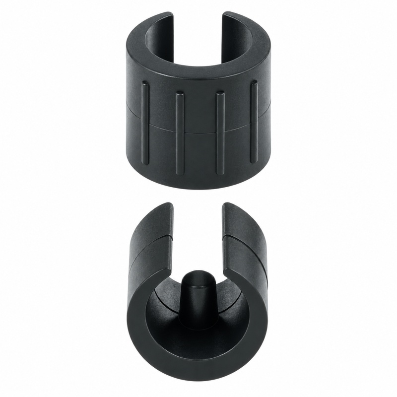 Douille de réduction fendue pour tube rond 16-18 mm Noir