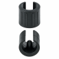 Douille de réduction fendue pour tube rond 18-20 mm Noir Douille de réduction fendue pour tube rond 18-20 mm clip EMFA GmbH