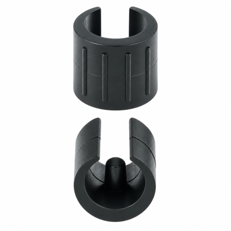 Douille de réduction fendue pour tube rond 20-22 mm Noir Douille de réduction fendue pour tube rond 20-22 mm clip EMFA GmbH