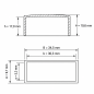 Embout extérieur rectangulaire plat 30,3x5,3 mm coiffe EMFA GmbH
