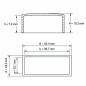 Embout extérieur rectangulaire plat 39,7x20,1 mm coiffe EMFA GmbH