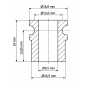 Douille pour ressort de relevage 18,8x19x9,5 mm bague EMFA GmbH