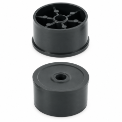 Bouchon à frapper avec écrou pour tube rond 50 mm M8 insert taraudé EMFA GmbH